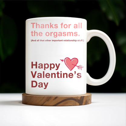 Happy Valentine's Day Love and Relationship Moments Mug - Personalized Custom Coffee Mug - CPL130_MG