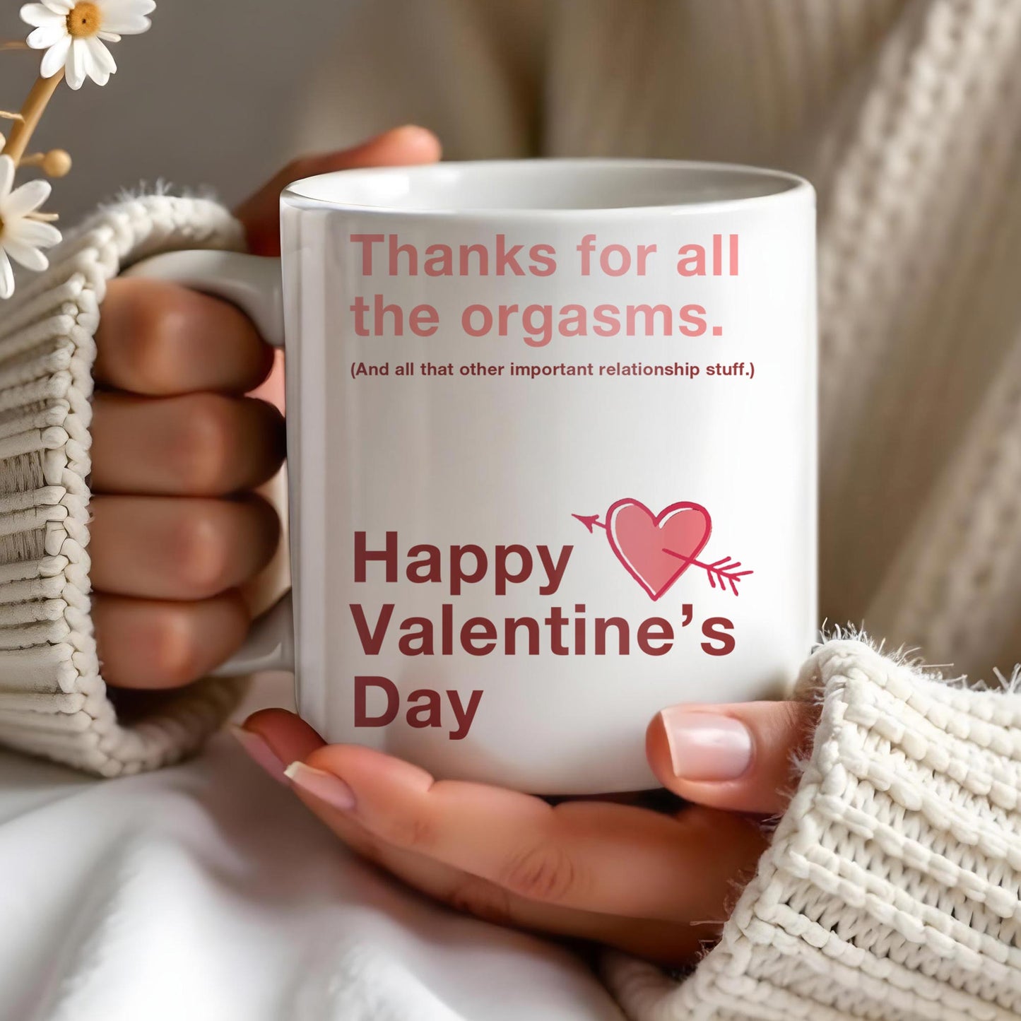 Happy Valentine's Day Love and Relationship Moments Mug - Personalized Custom Coffee Mug - CPL130_MG