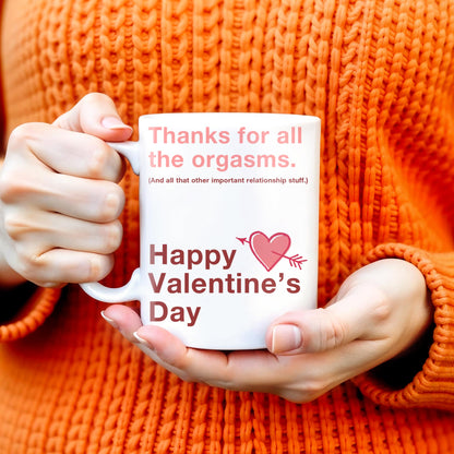 Happy Valentine's Day Love and Relationship Moments Mug - Personalized Custom Coffee Mug - CPL130_MG