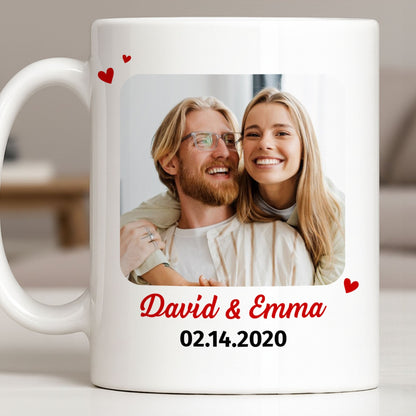 Customize With Your Favorite Photo And Special Date - Personalized Custom Coffee Mug - CPL1328_MG
