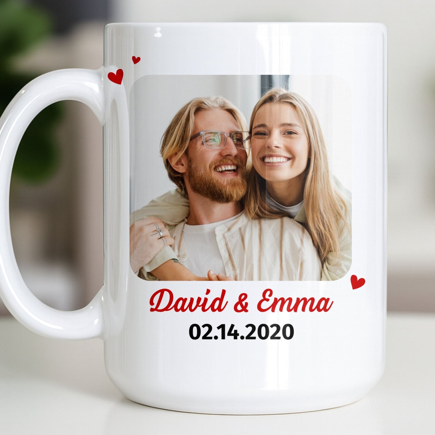 Customize With Your Favorite Photo And Special Date - Personalized Custom Coffee Mug - CPL1328_MG