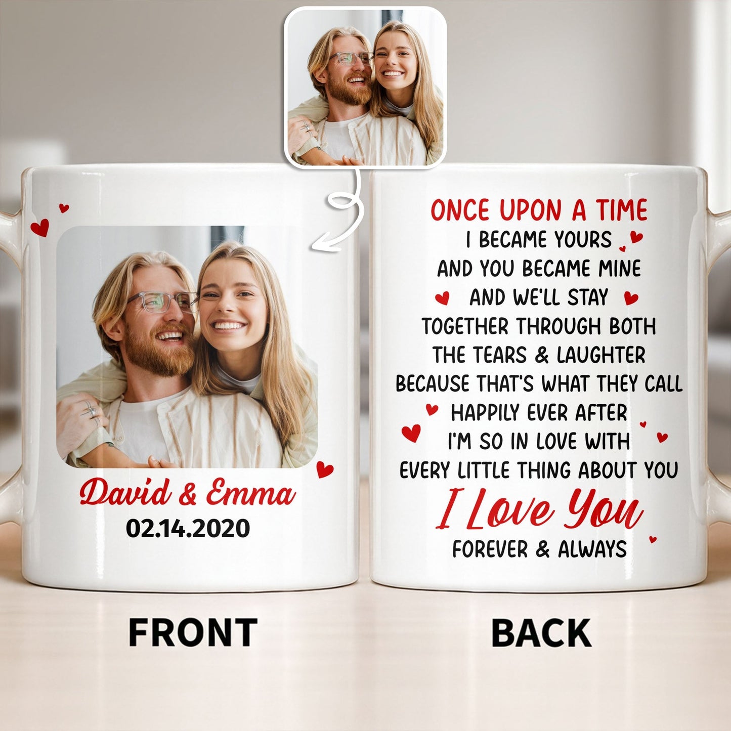 Customize With Your Favorite Photo And Special Date - Personalized Custom Coffee Mug - CPL1328_MG