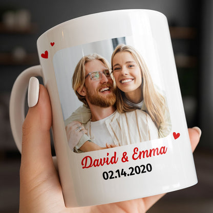 Customize With Your Favorite Photo And Special Date - Personalized Custom Coffee Mug - CPL1328_MG