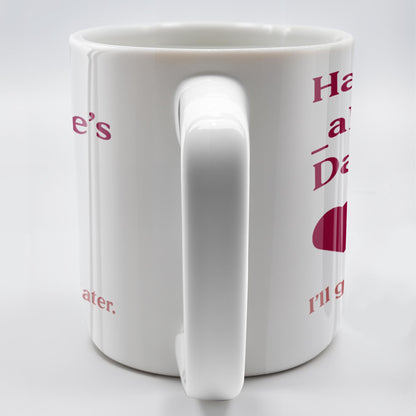 Happy Alentine's Day Heart Design - Personalized Custom Coffee Mug - CPL132_MG