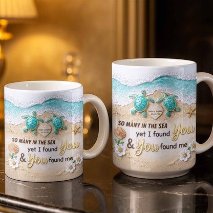 So Many In The Sea, Turtles And Waves Coffee Mug Design - Personalized Custom Coffee Mug - CPL1359_MG