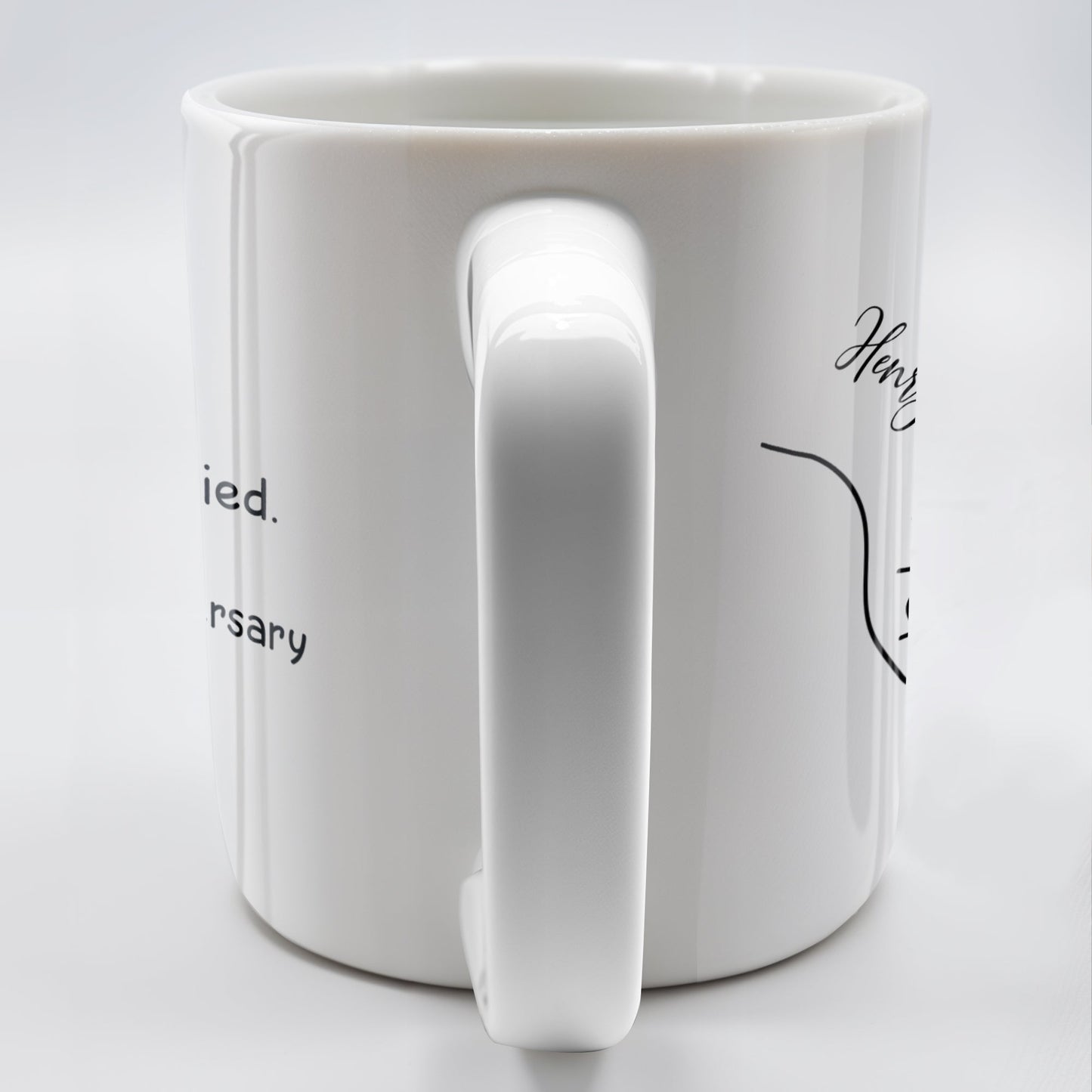 Holy Smokes Still Married Happy Anniversary Holding Hands Mug - Personalized Custom Coffee Mug - CPL135_MG