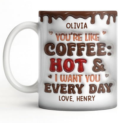 Youre Like Coffee Chocolate Drip - Personalized Custom Coffee Mug - CPL1381_MG