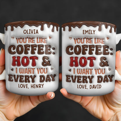 Youre Like Coffee Chocolate Drip - Personalized Custom Coffee Mug - CPL1381_MG