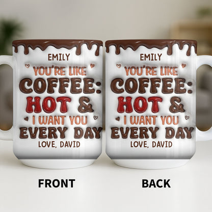 Youre Like Coffee Chocolate Drip - Personalized Custom Coffee Mug - CPL1381_MG