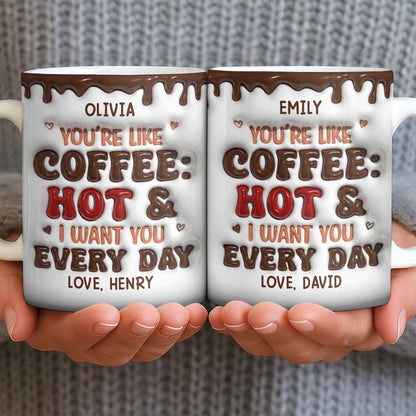 Youre Like Coffee Chocolate Drip - Personalized Custom Coffee Mug - CPL1381_MG