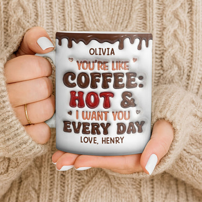 Youre Like Coffee Chocolate Drip - Personalized Custom Coffee Mug - CPL1381_MG