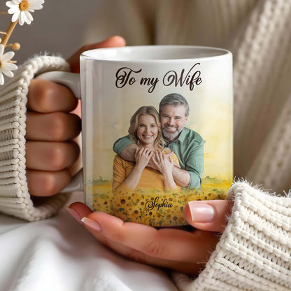 Love Your Grumpy Old Husband, My Queen Forever Mug - Personalized Custom Coffee Mug - CPL146_MG