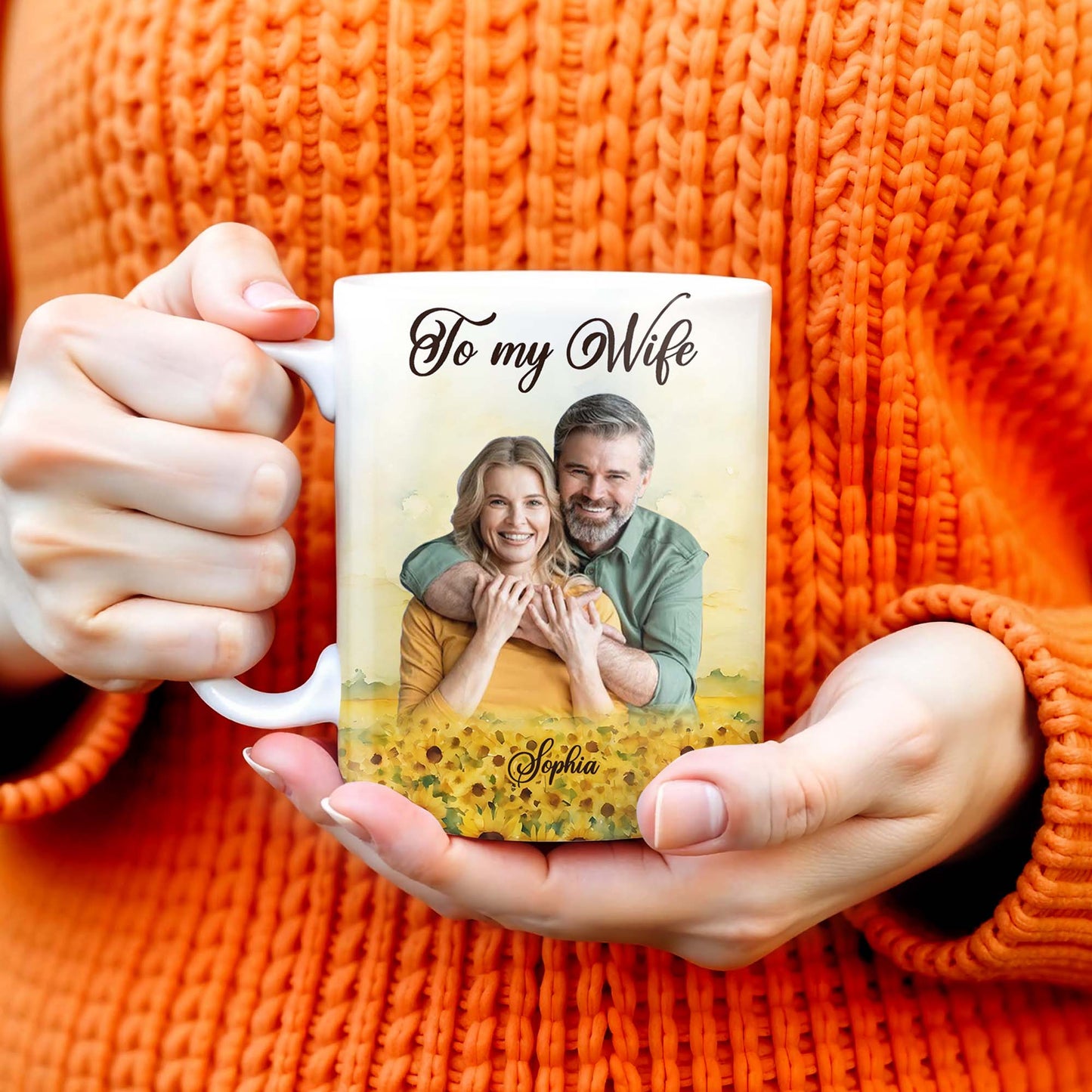 Love Your Grumpy Old Husband, My Queen Forever Mug - Personalized Custom Coffee Mug - CPL146_MG