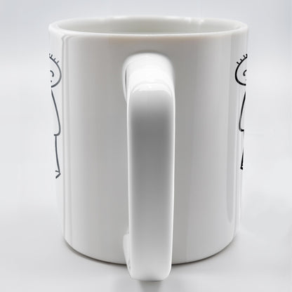 Connecting Hearts Puzzle Heart Design - Personalized Custom Coffee Mug - CPL148_MG