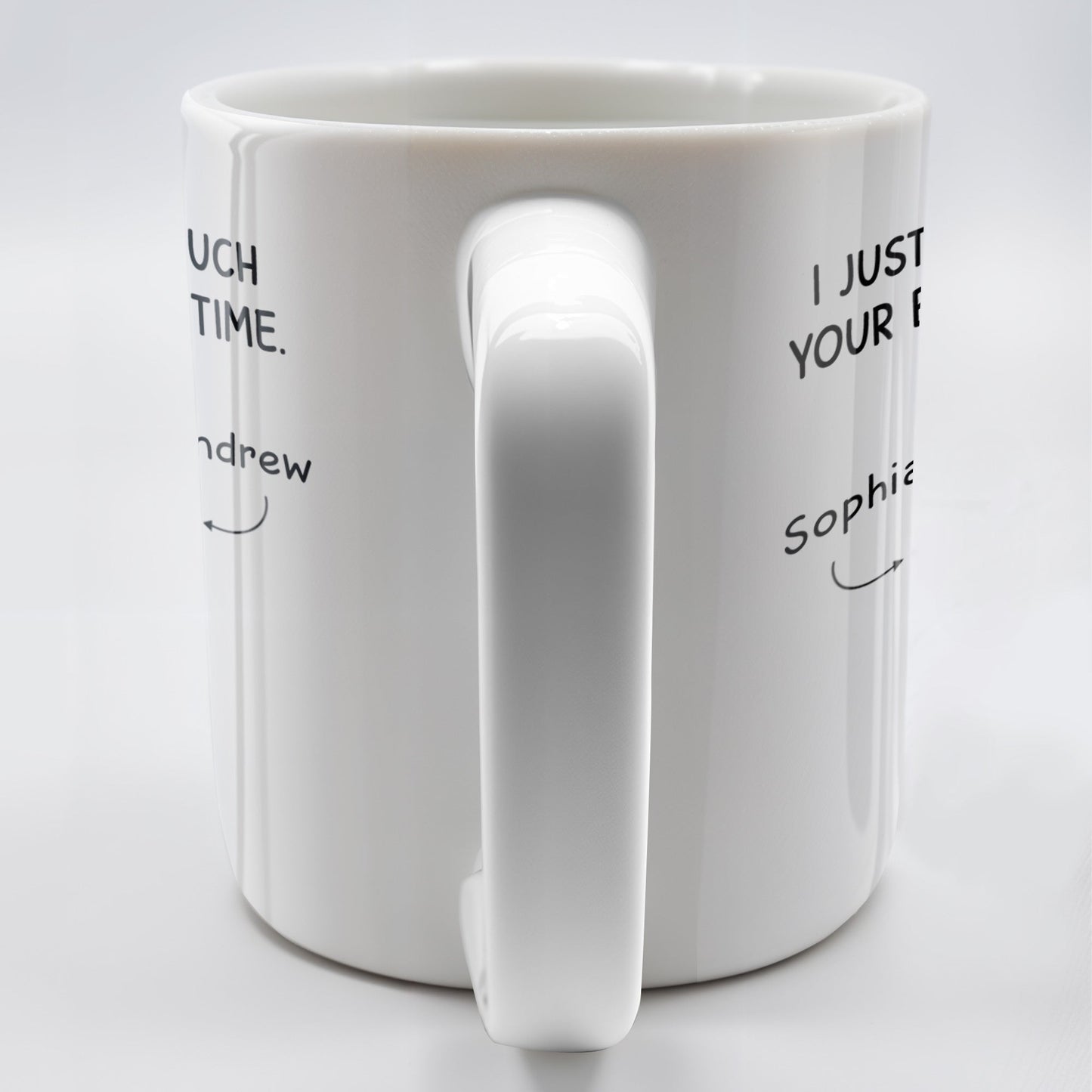 I Just Want To Touch Your Butt All The Time, It's Nice - Personalized Custom Coffee Mug - CPL173_MG