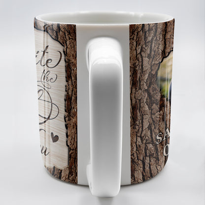 Favorite Place Next To You With Heart Shaped Photo - Personalized Custom Coffee Mug - CPL175_MG