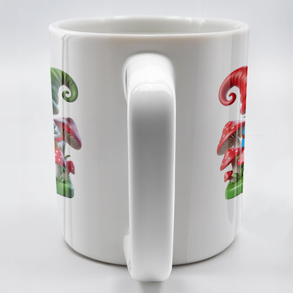 Growing Old Together Anniversary Gift Featuring Gnomes - Personalized Custom Coffee Mug - CPL187_MG