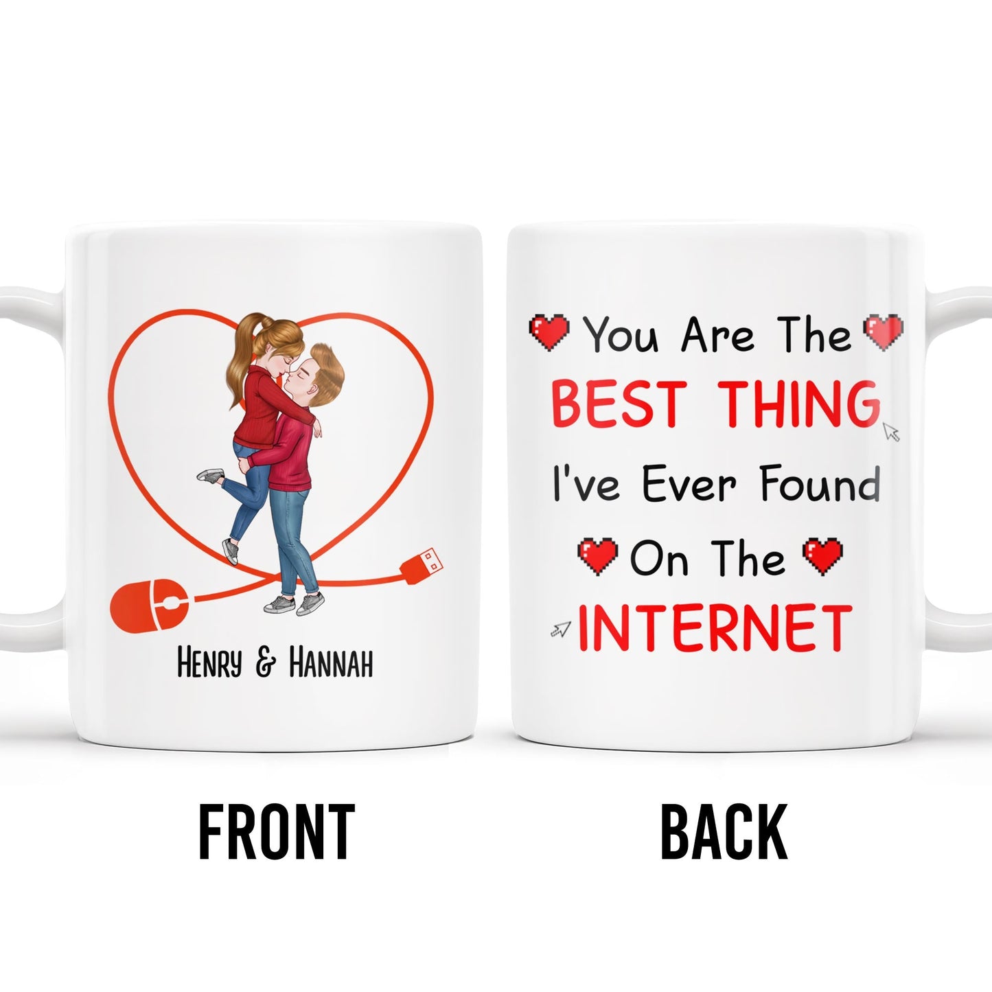 You Are The Best Thing I've Ever Found On The Internet - Personalized Custom Coffee Mug - CPL207_MG