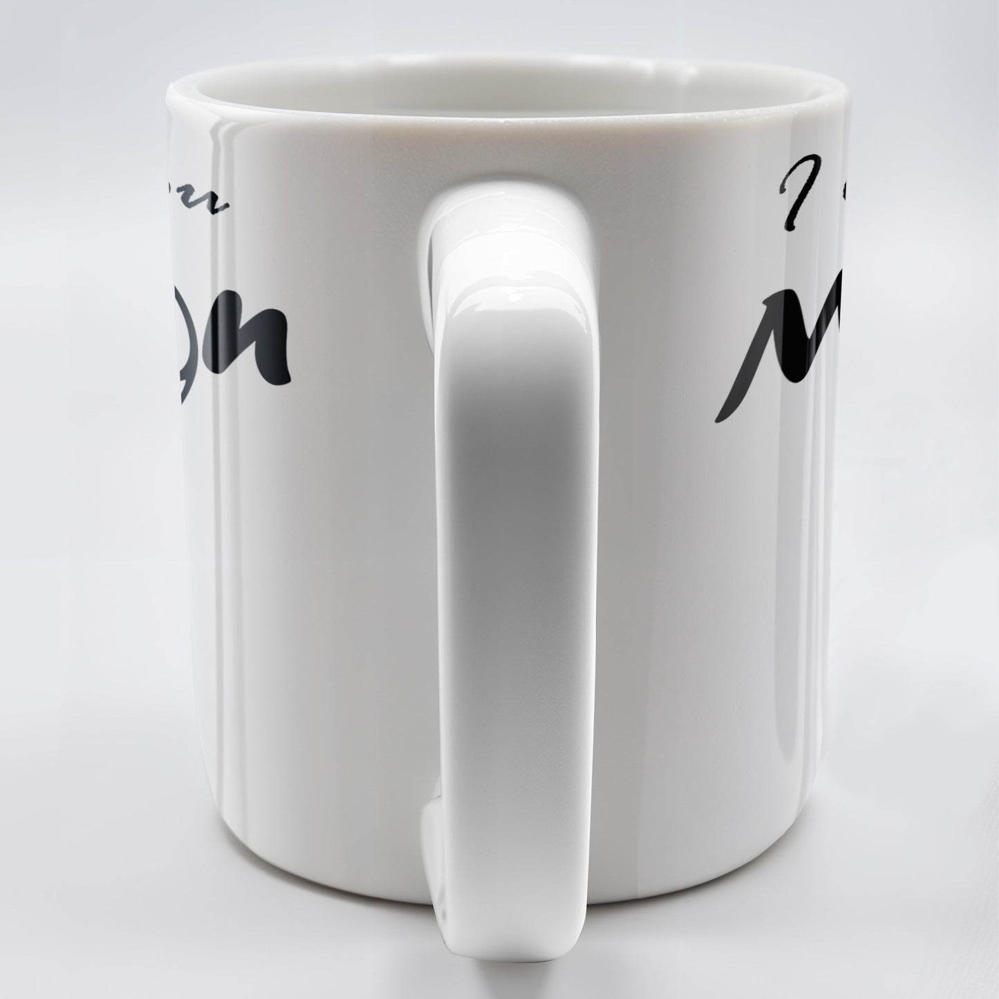 I Love You To The Moon And Back Mug With Moon And Hands Design - Personalized Custom Coffee Mug - CPL208_MG