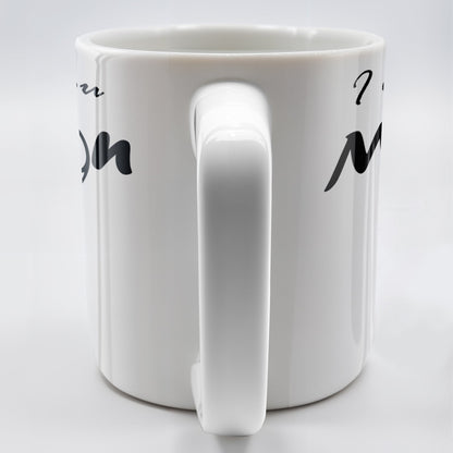 I Love You To The Moon And Back Mug With Moon And Hands Design - Personalized Custom Coffee Mug - CPL208_MG