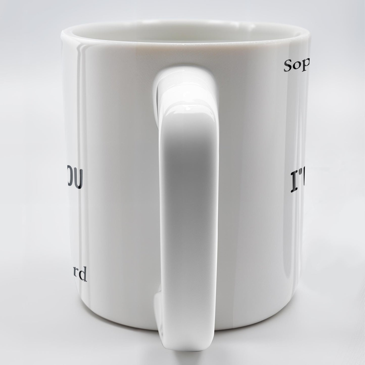 I Met You I Love You Forever Yours Coffee Mug With Heart - Personalized Custom Coffee Mug - CPL215_MG