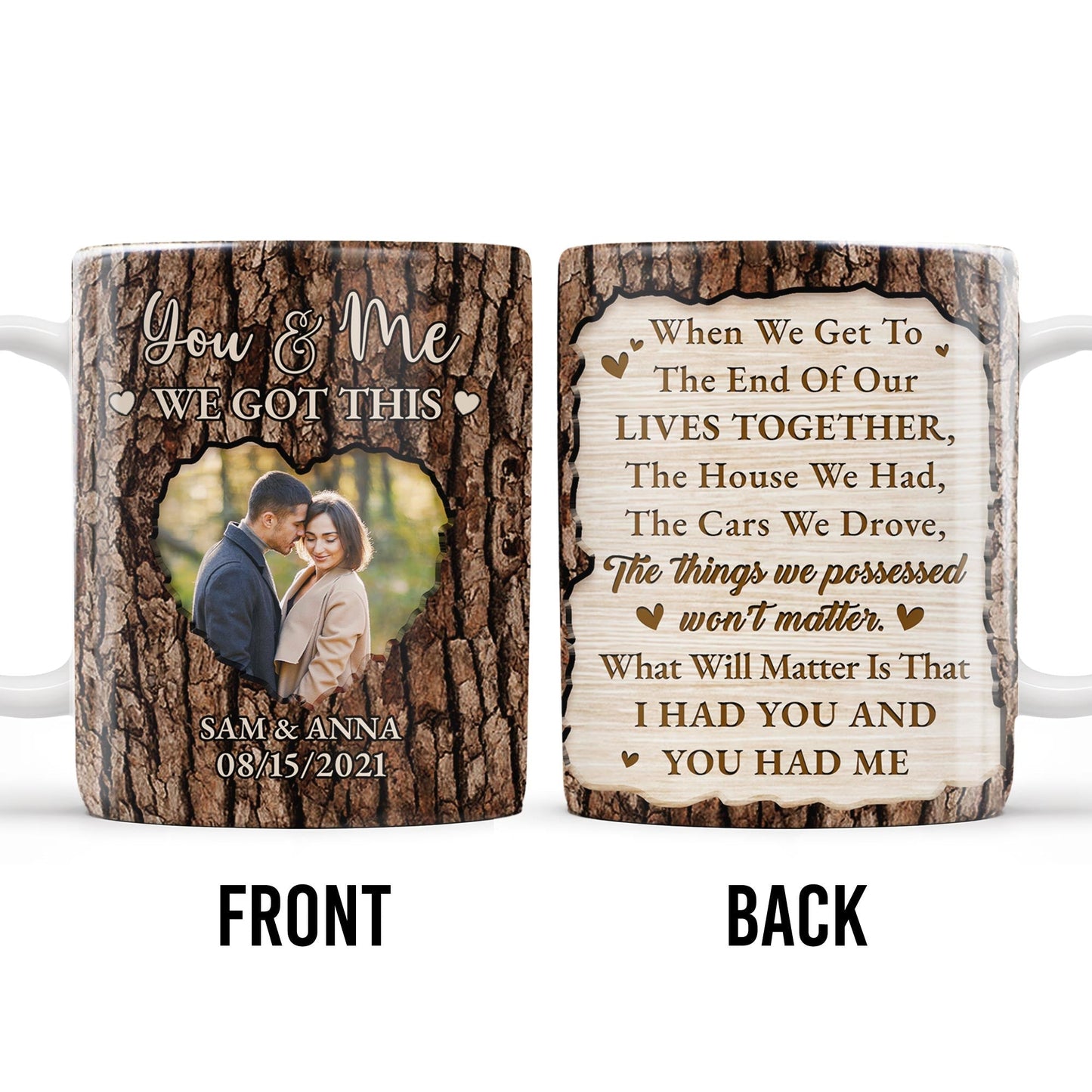 You And Me We Got This, End Of Our Lives Together - Personalized Custom Coffee Mug - CPL216_MG
