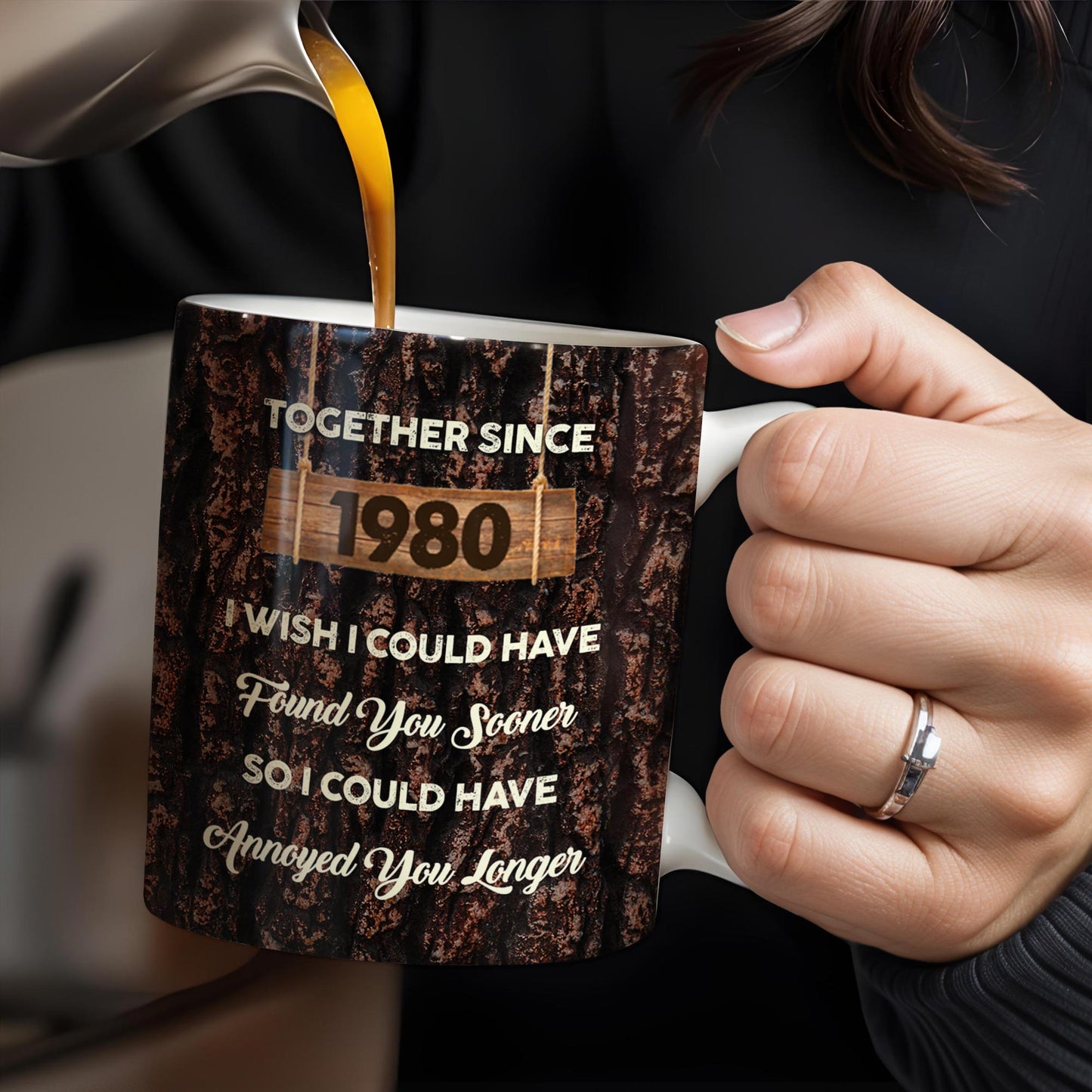 Together Since Year, Annoying You Longer With Love - Personalized Custom Coffee Mug - CPL224_MG