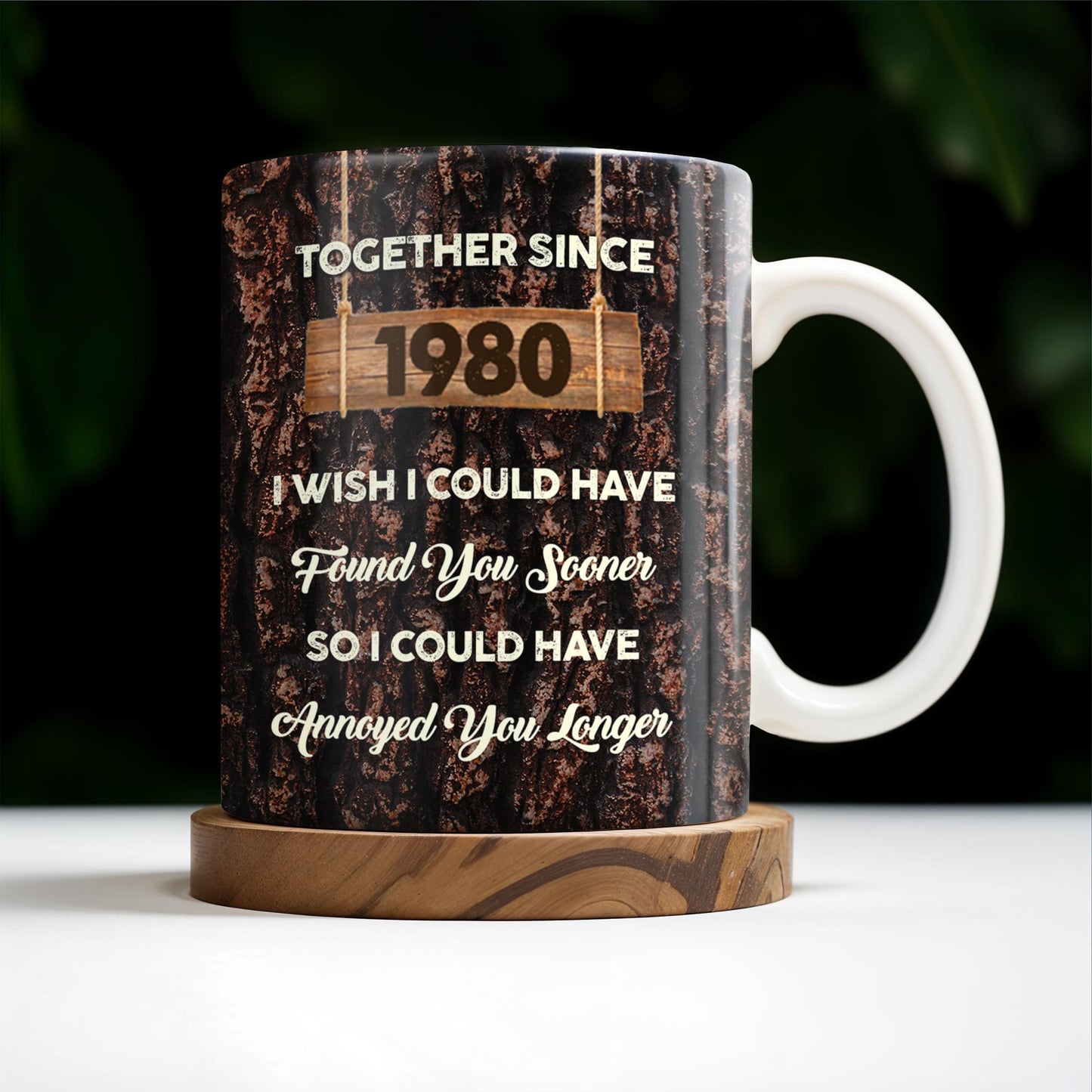 Together Since Year, Annoying You Longer With Love - Personalized Custom Coffee Mug - CPL224_MG