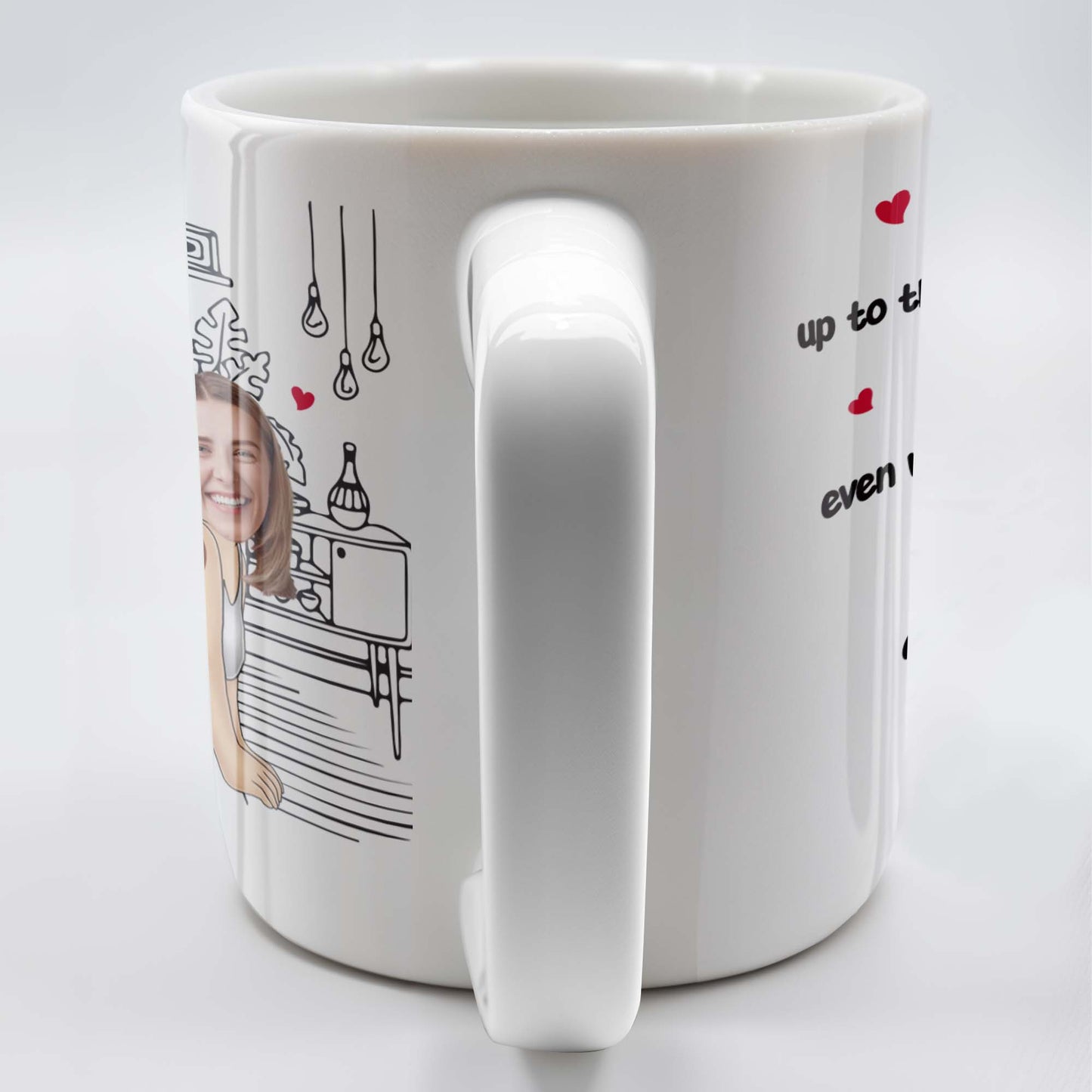Never Let Me Down, Never Give Up On Me Couple Love - Personalized Custom Coffee Mug - CPL249_MG