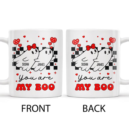 You Are My Boo Ghosts And Hearts Mug Design - Personalized Custom Coffee Mug - CPL250_MG