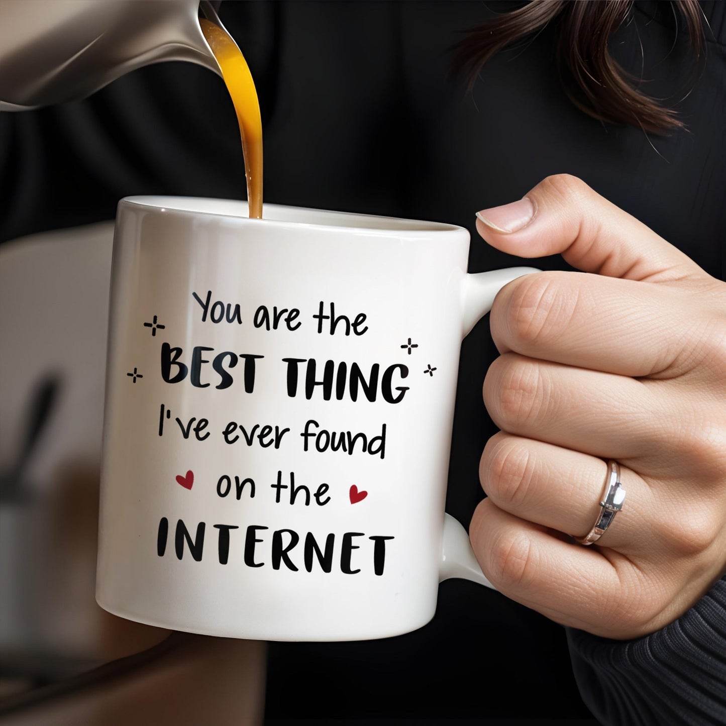 Best Thing Found On The Internet Couple Mug - Personalized Custom Coffee Mug - CPL252_MG