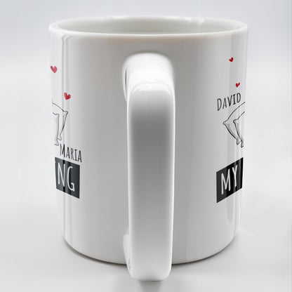 My Favorite Thing Romantic Cartoon Couple Mug - Personalized Custom Coffee Mug - CPL257_MG