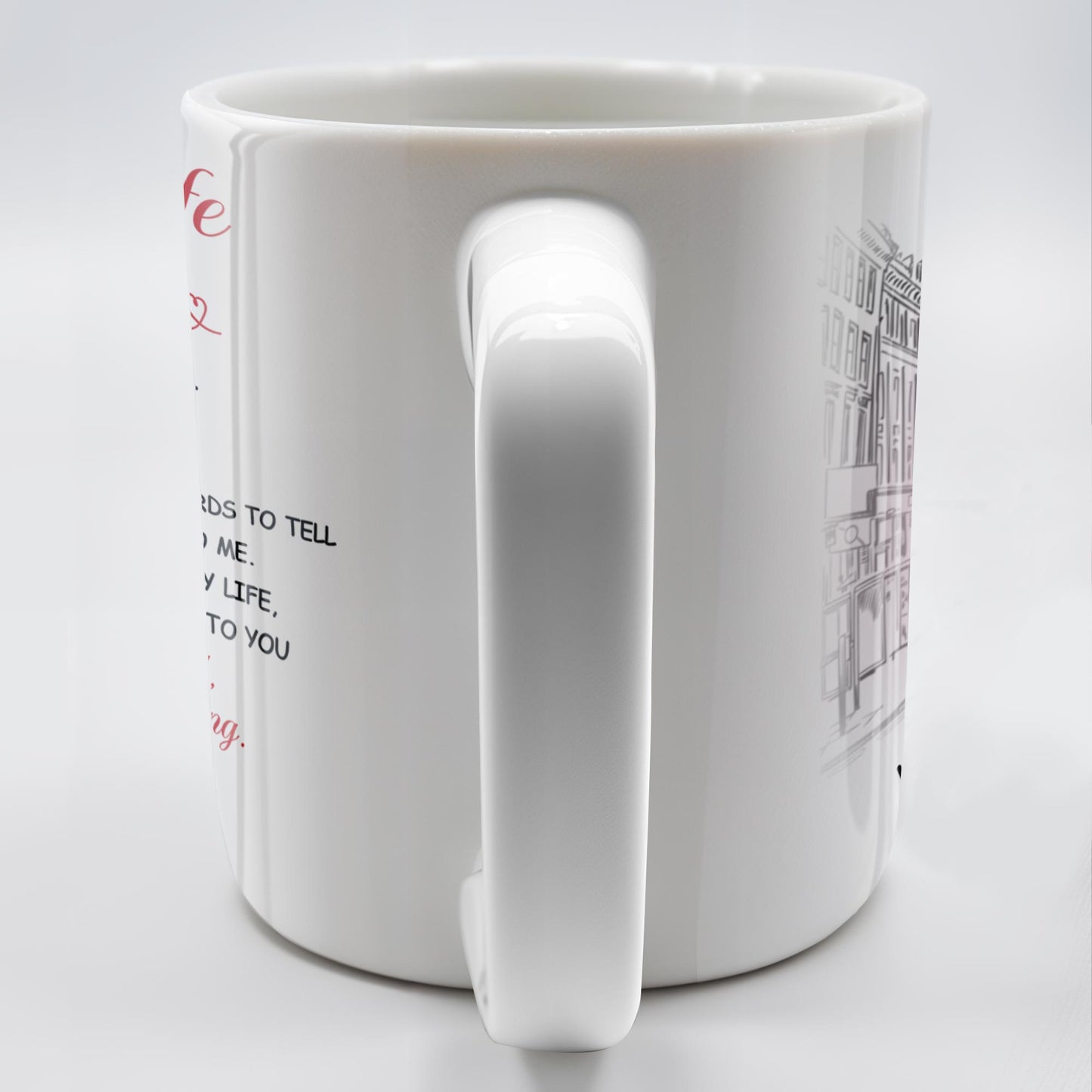 Never Forget That I Love You, Romantic Couple With Bouquet - Personalized Custom Coffee Mug - CPL258_MG