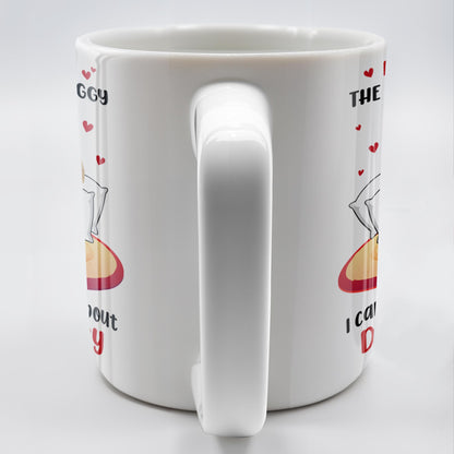 Roses Are Red Morning Foggy Love Quote With Cartoon Couple - Personalized Custom Coffee Mug - CPL259_MG