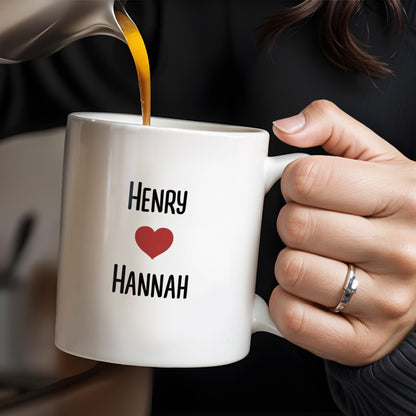 To My Husband Love Message With Bench Under Autumn Trees - Personalized Custom Coffee Mug - CPL261_MG
