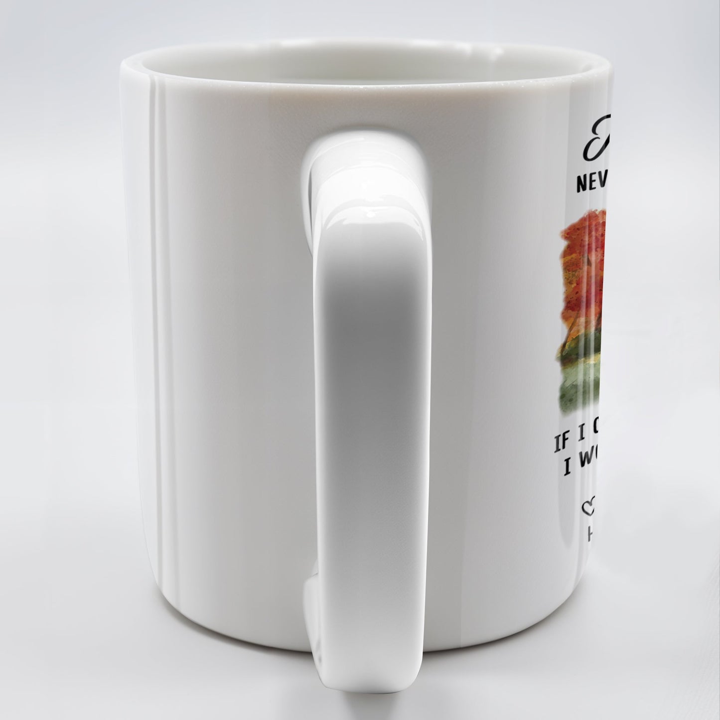To My Husband Love Message With Bench Under Autumn Trees - Personalized Custom Coffee Mug - CPL261_MG