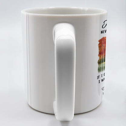 To My Husband Love Message With Bench Under Autumn Trees - Personalized Custom Coffee Mug - CPL261_MG