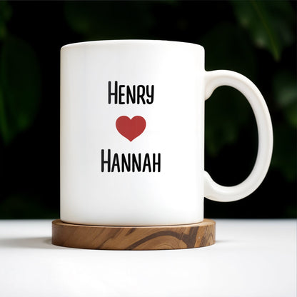 To My Husband Love Message With Bench Under Autumn Trees - Personalized Custom Coffee Mug - CPL261_MG