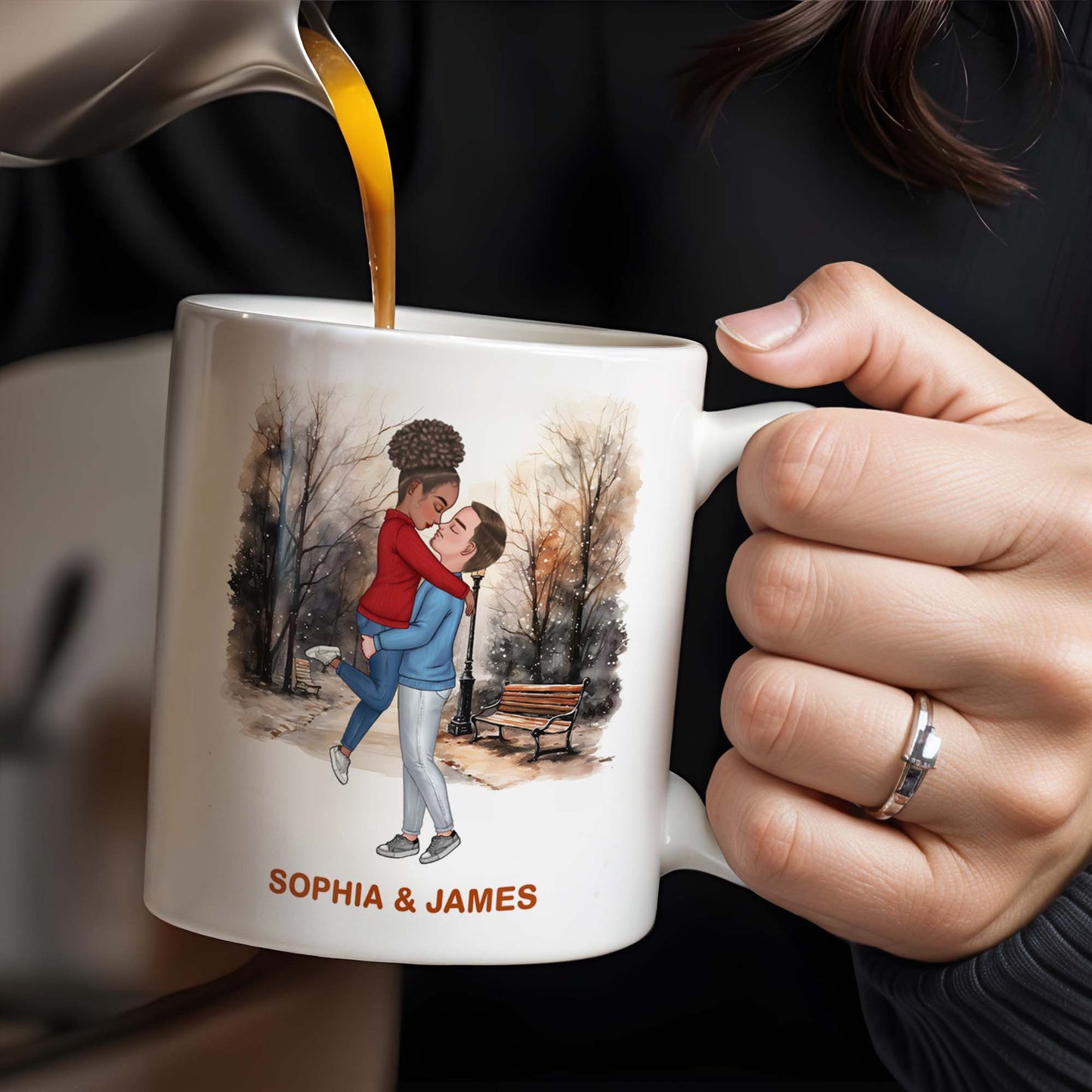 To My Boyfriend Soulmate And Companion Love Message - Personalized Custom Coffee Mug - CPL269_MG