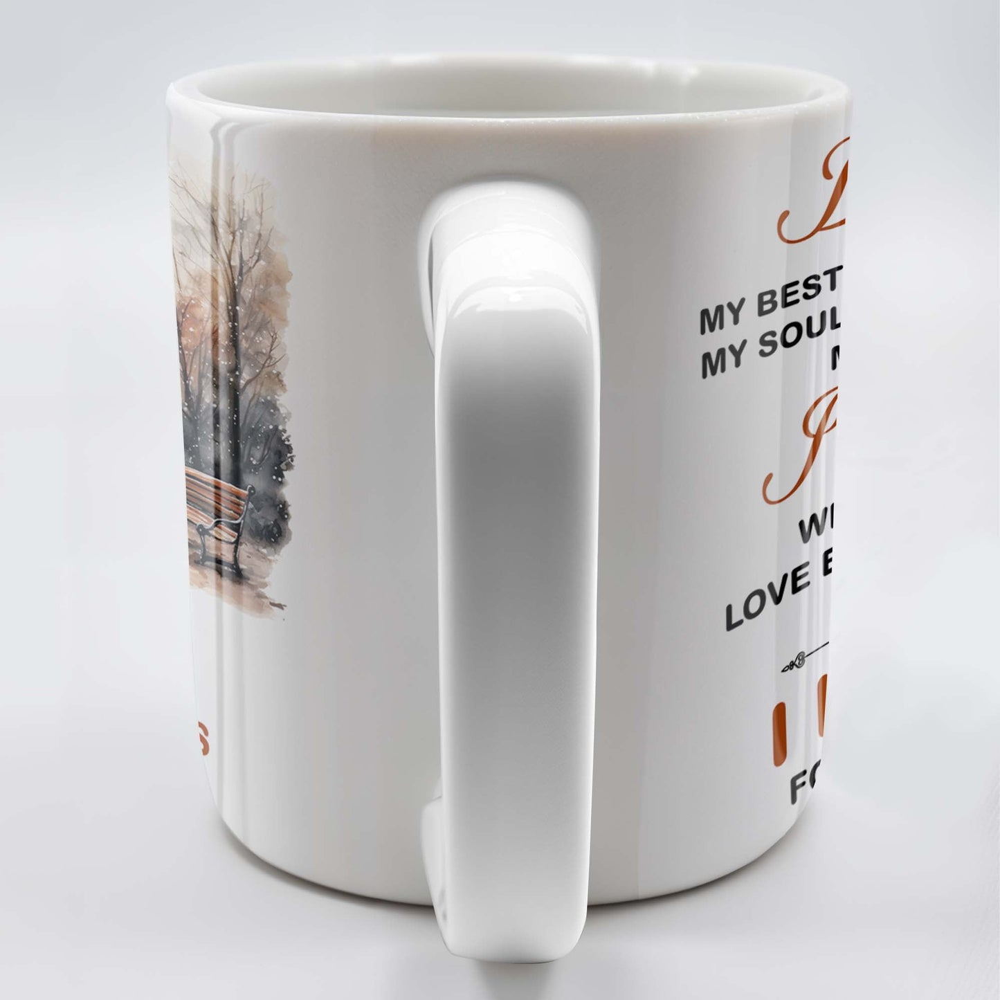 To My Boyfriend Soulmate And Companion Love Message - Personalized Custom Coffee Mug - CPL269_MG