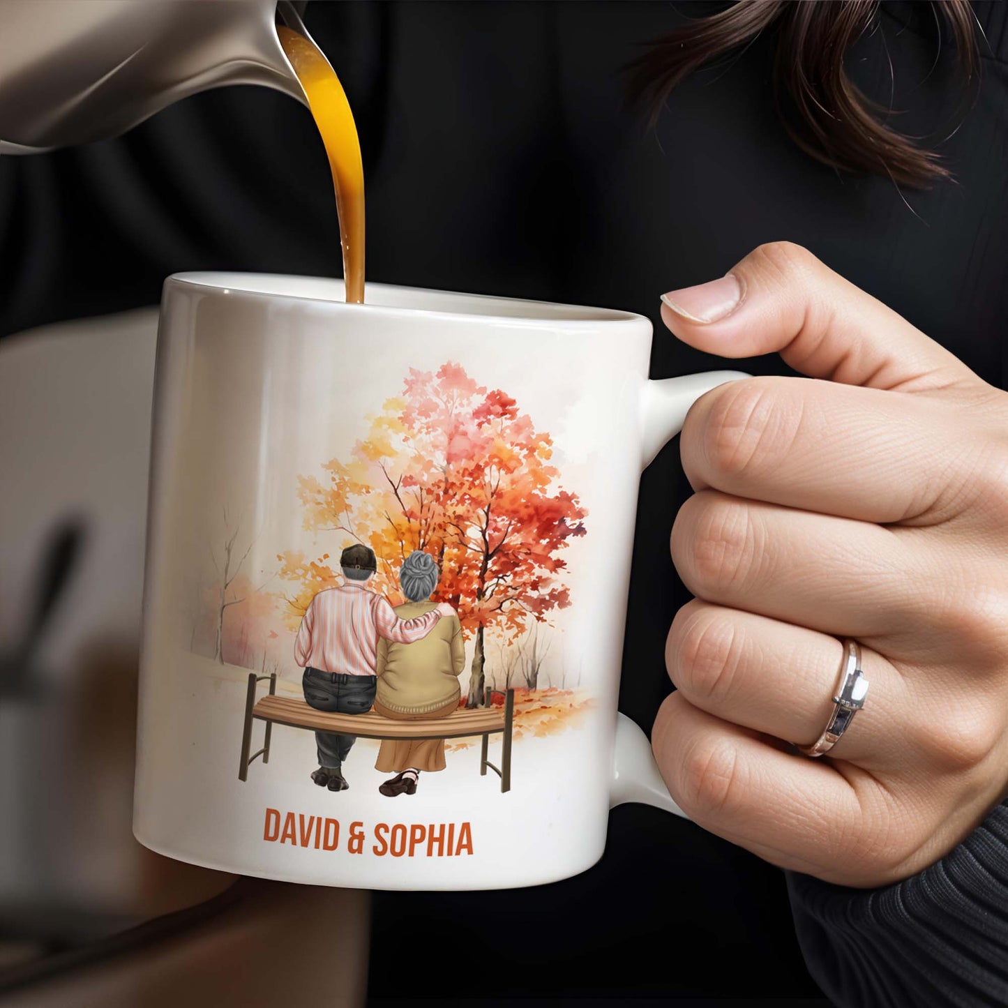 To My Husband Forever & Always With Love - Personalized Custom Coffee Mug - CPL273_MG