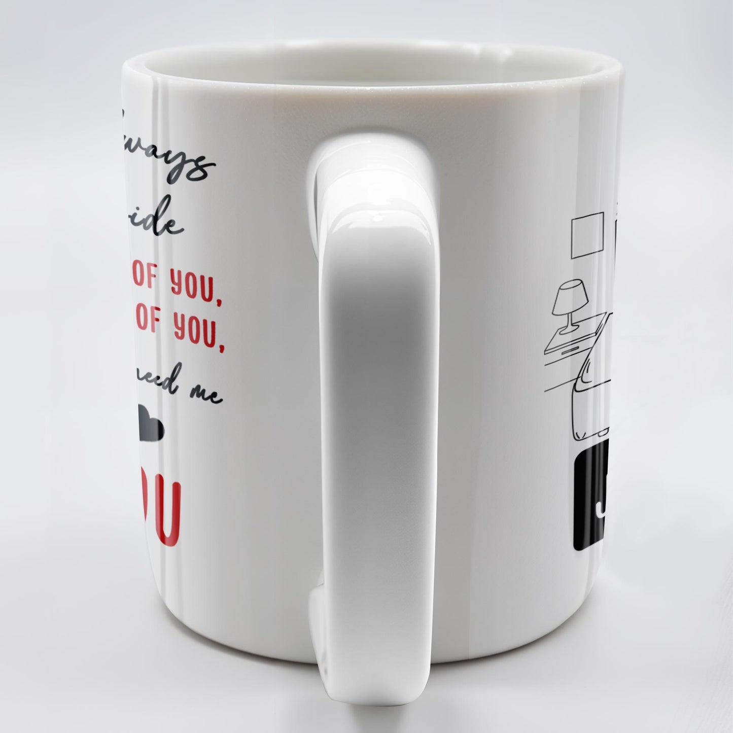 Eternal Promise To Be By Your Side, Romantic Couple Design - Personalized Custom Coffee Mug - CPL280_MG