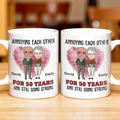 Annoying Each Other for a Lifetime, Together Forever - Personalized Custom Coffee Mug - CPL282_MG