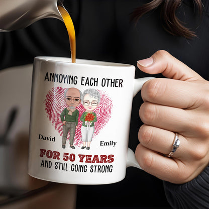 Annoying Each Other for a Lifetime, Together Forever - Personalized Custom Coffee Mug - CPL282_MG