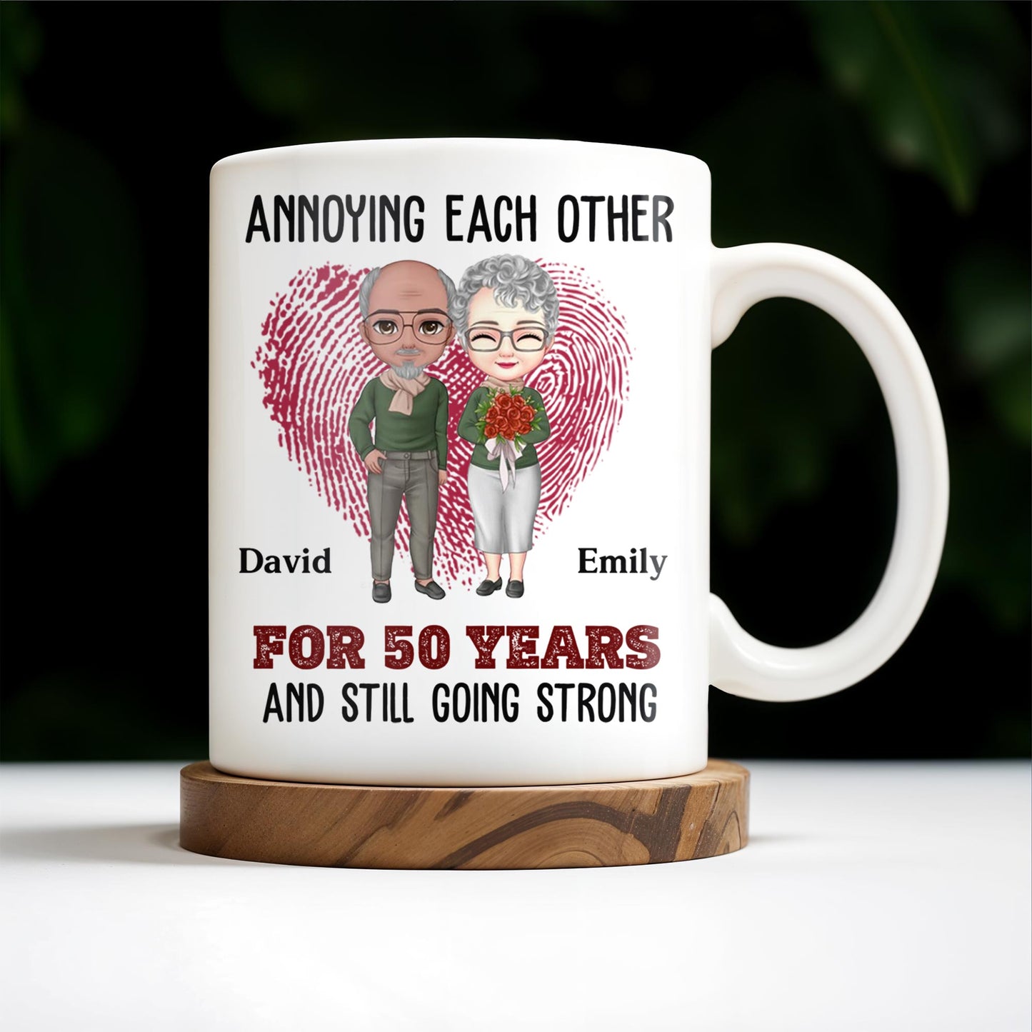 Annoying Each Other for a Lifetime, Together Forever - Personalized Custom Coffee Mug - CPL282_MG