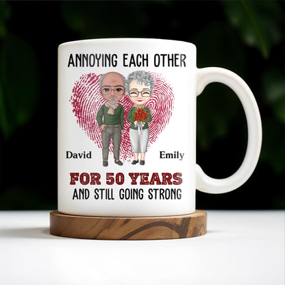 Annoying Each Other for a Lifetime, Together Forever - Personalized Custom Coffee Mug - CPL282_MG