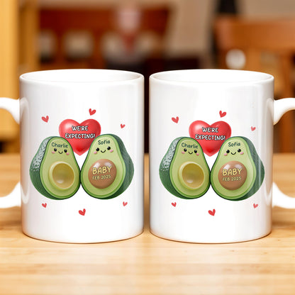 Celebrate New Beginnings With Family Expecting Mug - Personalized Custom Coffee Mug - CPL315_MG