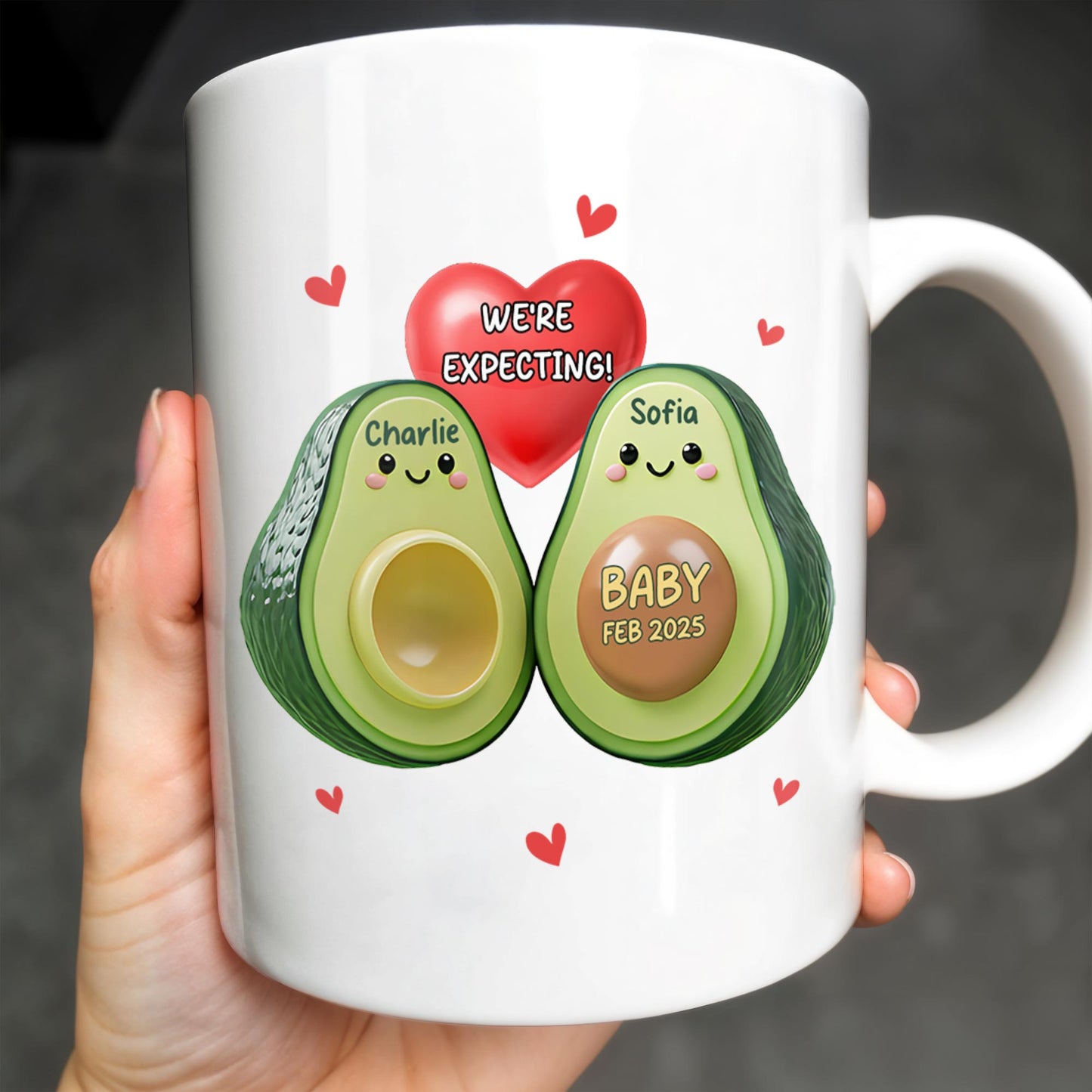 Celebrate New Beginnings With Family Expecting Mug - Personalized Custom Coffee Mug - CPL315_MG