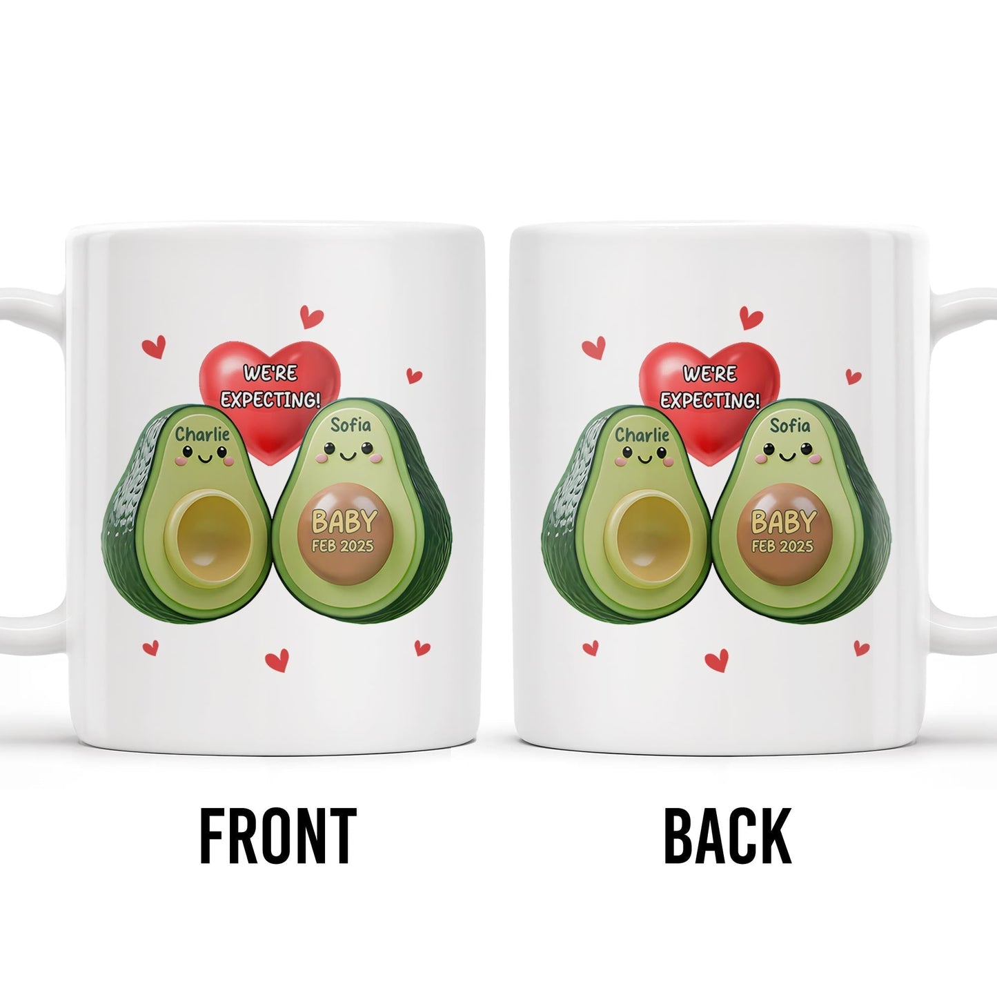 Celebrate New Beginnings With Family Expecting Mug - Personalized Custom Coffee Mug - CPL315_MG