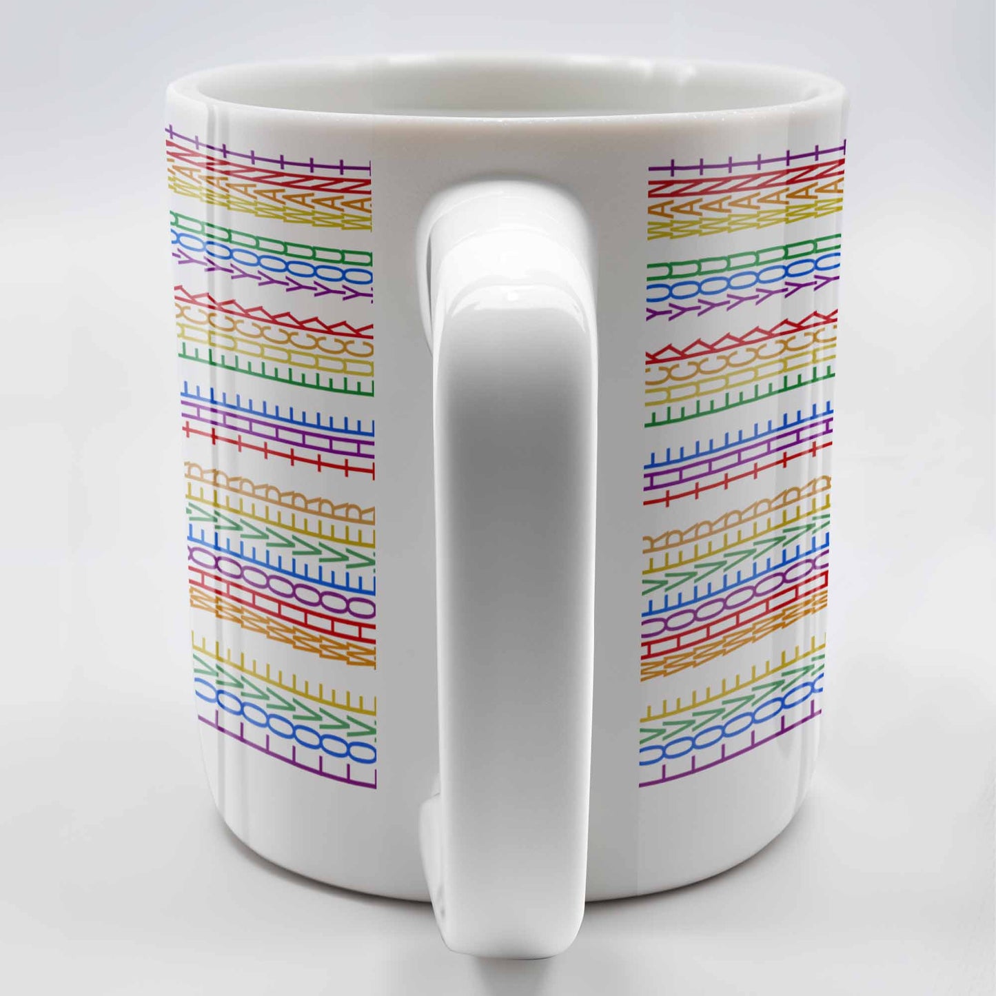 Express Yourself With Colorful Patterns - Personalized Custom Coffee Mug - CPL381_MG